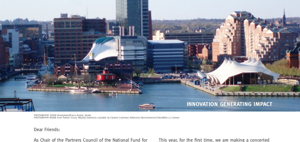 Cropped intro page image of National Fund's 5th annual meeting agenda